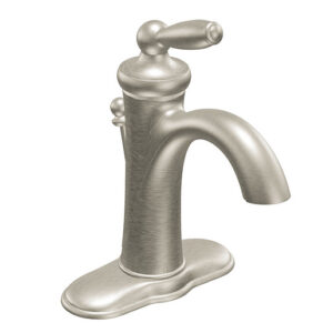 brushed nickel was the most popular finish for faucet bathroom trends 2023