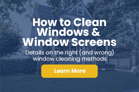 How to Clean your windows and screens