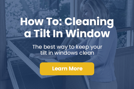 How to clean tilt in windows