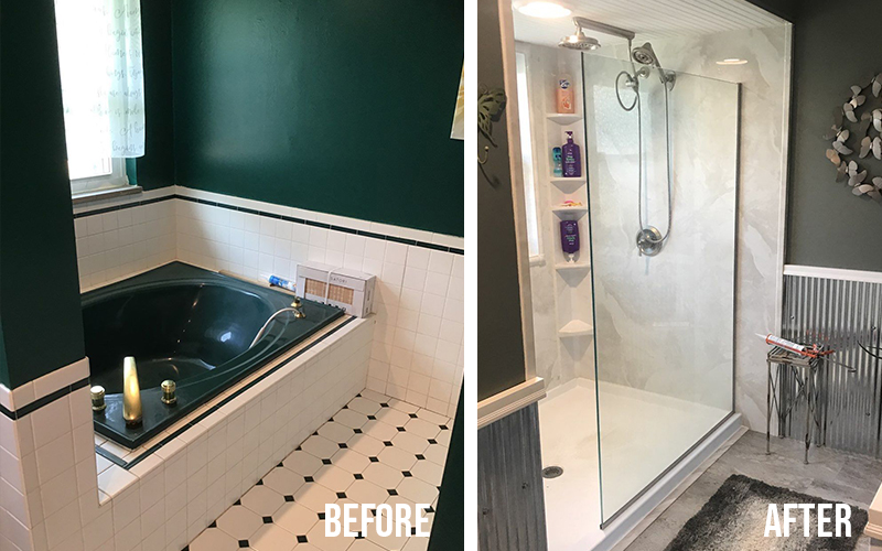 Garden Tub before and after