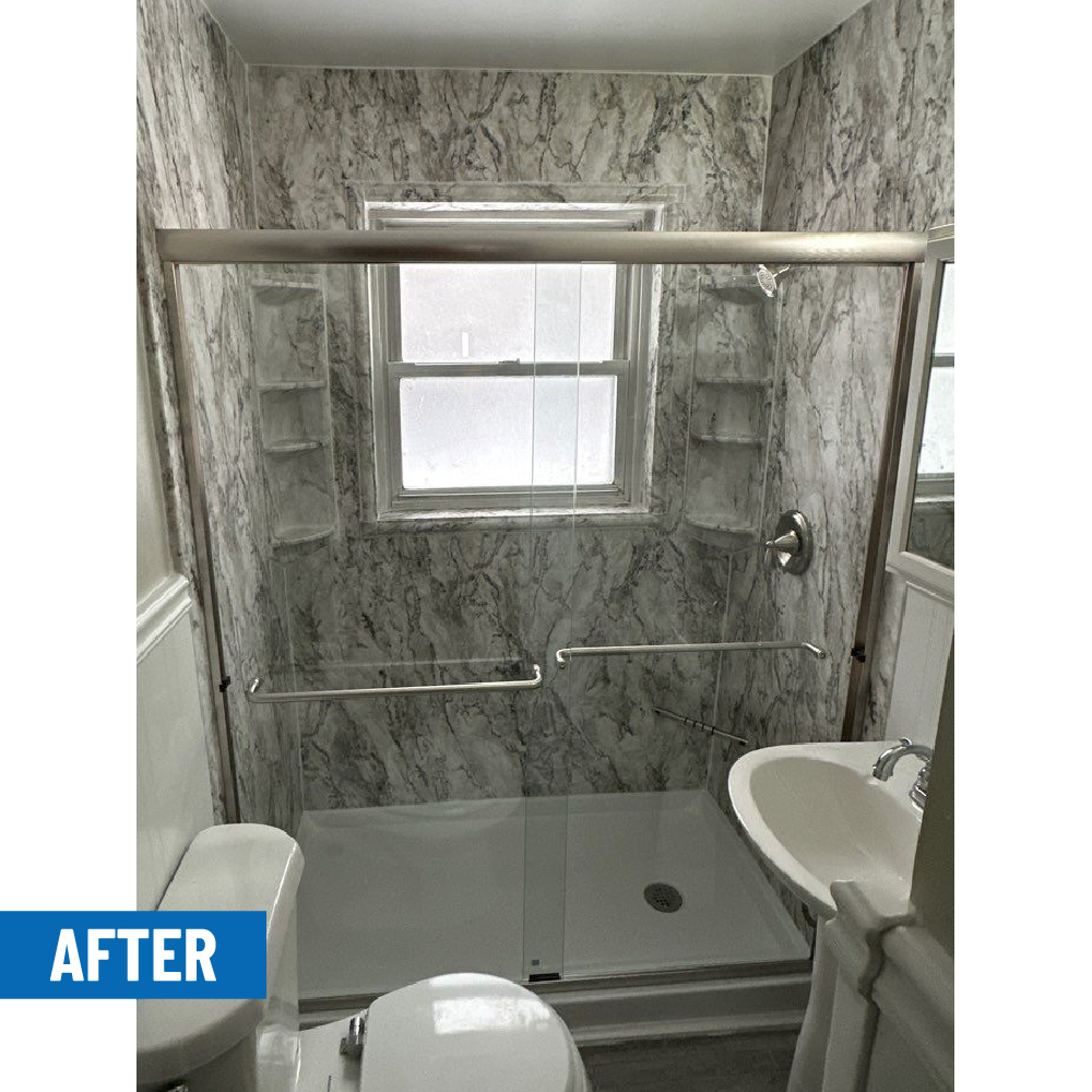 bathroom wall tile alternatives replace ugly shower tile with smooth stone look shower surround