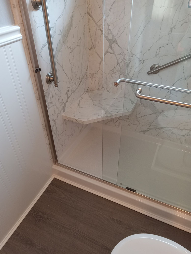 updating a vintage bathroom with wainscoting