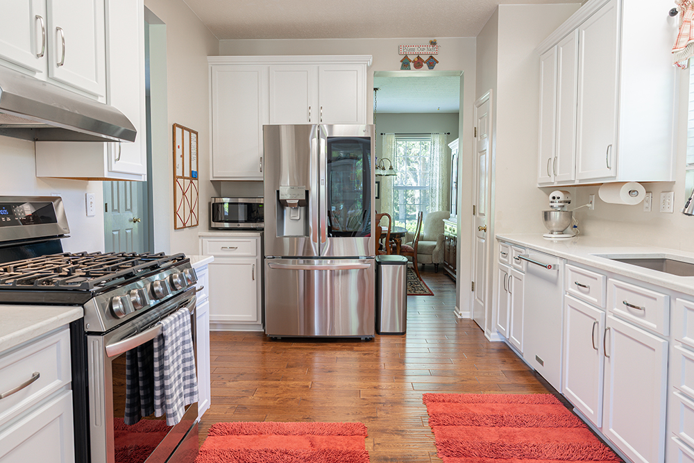 simple white kitchen before and after new year new home refresh