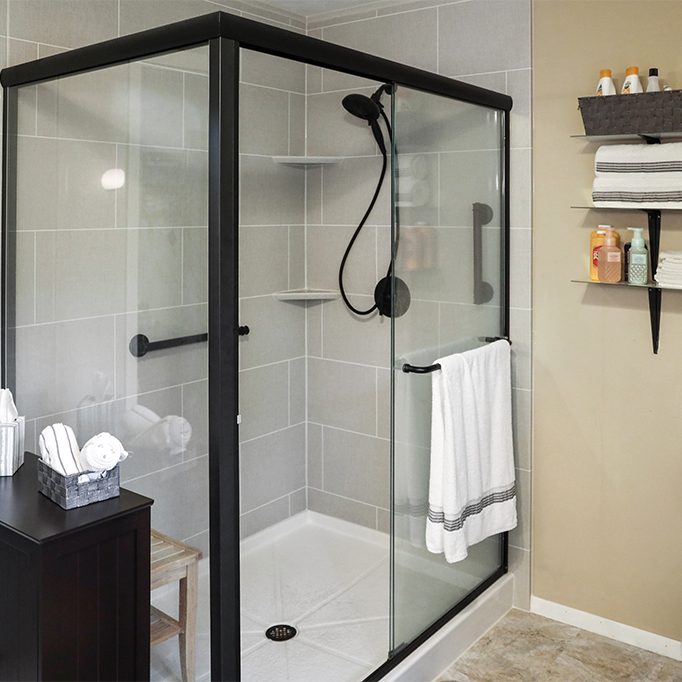 Large walk-in shower fun house facts 2025 bathroom remodeling trends
