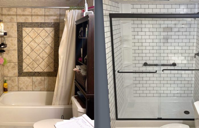 Tub to Shower Conversion lets you replace a tub with a shower