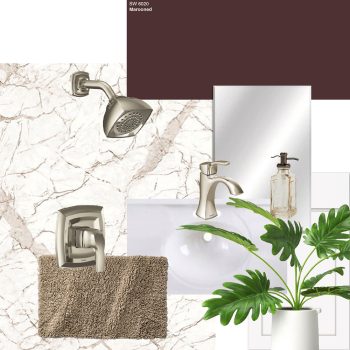 dark spring color palette for designing a shower