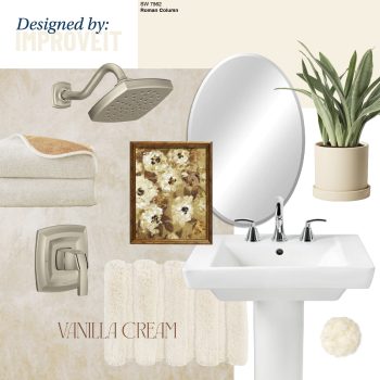 Vanilla toned winter design ideas for bathrooms