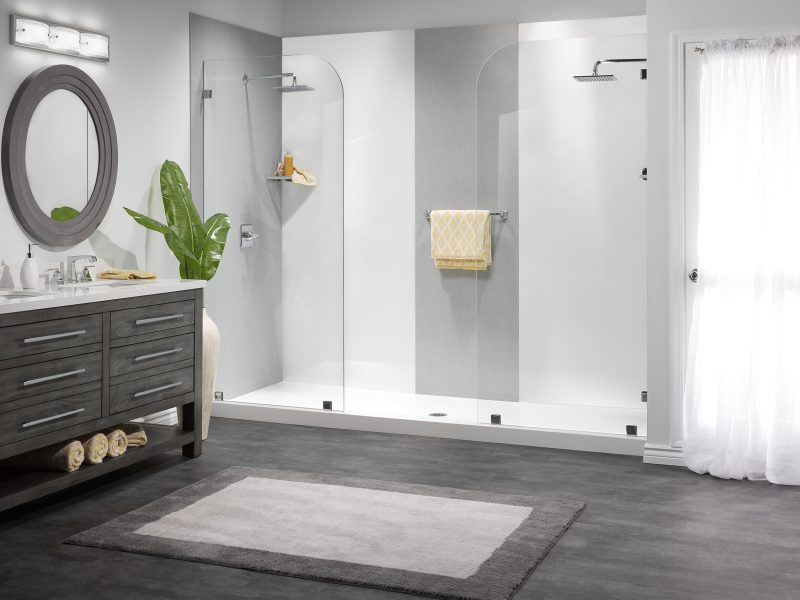 Dual Side Walk in Shower